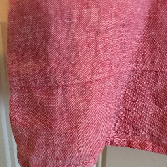 Habitat Pink Linen Shell Top- Sleeveless Tank - Picture 4 of 6